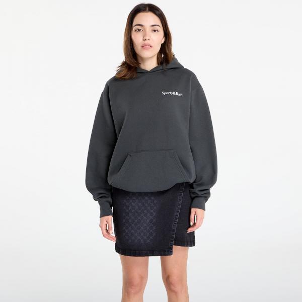 Mikina Sporty & Rich Health Is Wealth Soft Hoodie UNISEX Faded Black L