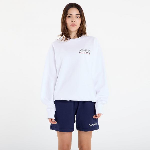 Mikina Sporty & Rich Made In USA Crewneck UNISEX White L