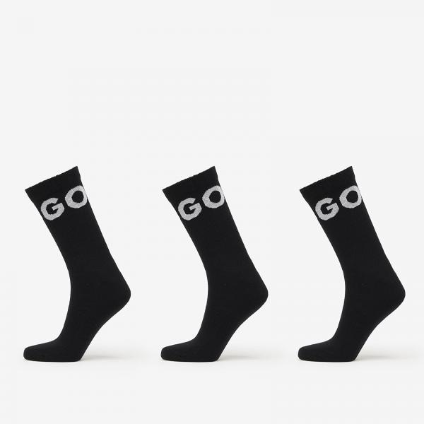 Ponožky Hugo Boss Men-H-3-Pack Qs Iconic Cc Black 43-46