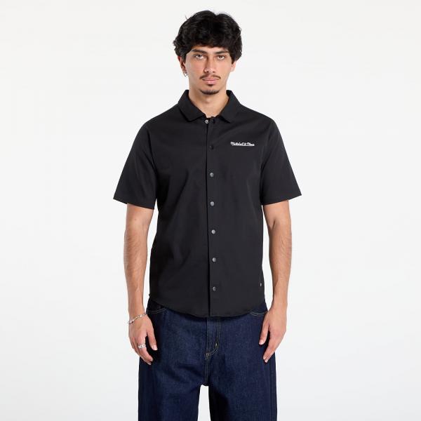 Košile Mitchell & Ness Branded M&n Ss Button Up Black L