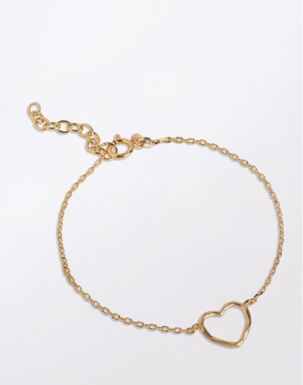 ENAMEL Copenhagen Bracelet, Organic Heart 925S/GP/M