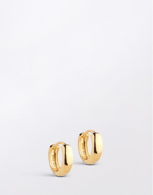 ENAMEL Copenhagen Hoops, Classic Wide 15 mm 925S/GP