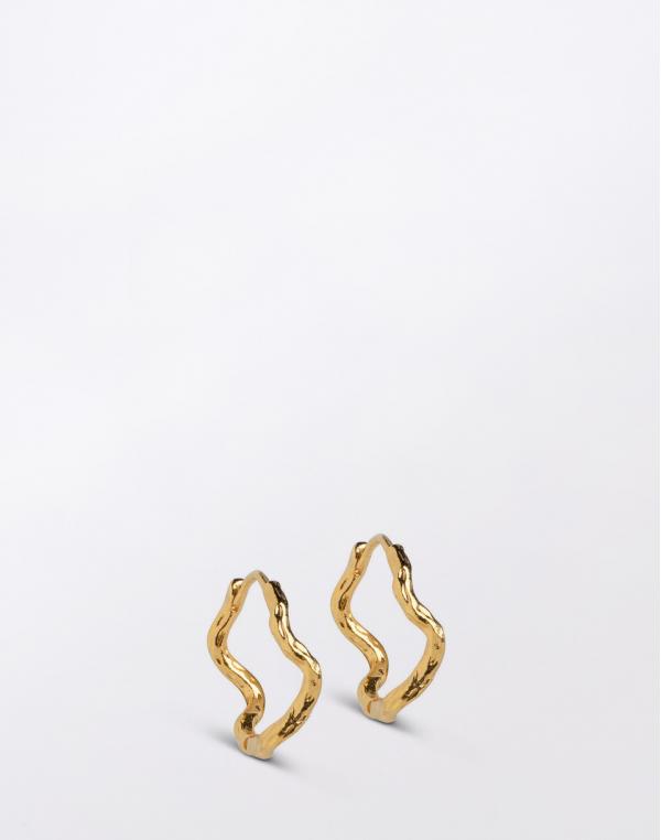 ENAMEL Copenhagen Hoops, Holly Large 925S/GP/M