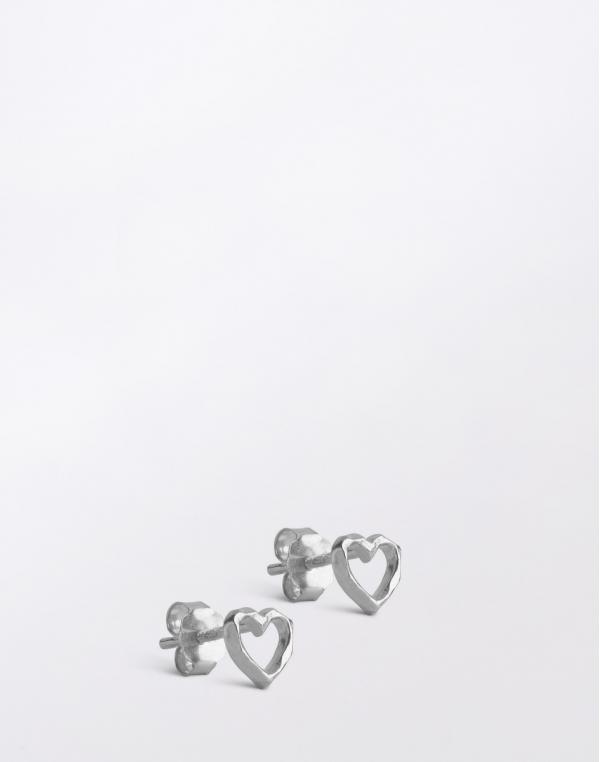 ENAMEL Copenhagen Studs, Organic Heart 925S/M