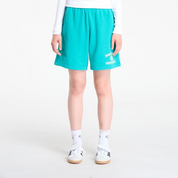 Šortky Sporty & Rich Varsity Crest Soft Gym Short UNISEX Spring Green XL
