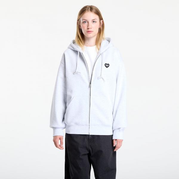 Mikina Carhartt WIP Hooded Heart II Hartt Sweat Jacket UNISEX Ash Heather XXL