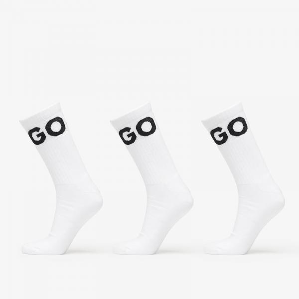 Ponožky Hugo Boss Men-H-3-Pack Qs Iconic Cc White 39-42