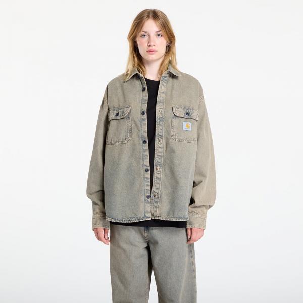 Košile Carhartt WIP Tigan Shirt Jac Blue/ Leather Garment Dyed M