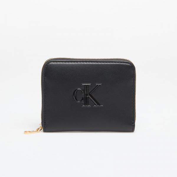 Peněženka Calvin Klein Bold Ck Medium Zip Around Black Universal