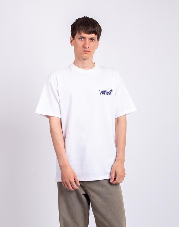 Tričko Carhartt WIP S/S Wiptopia Script T-Shirt White/Blue