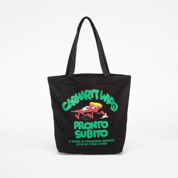 Taška Carhartt WIP Canvas Graphic Tote Pronto Print/ Black Universal