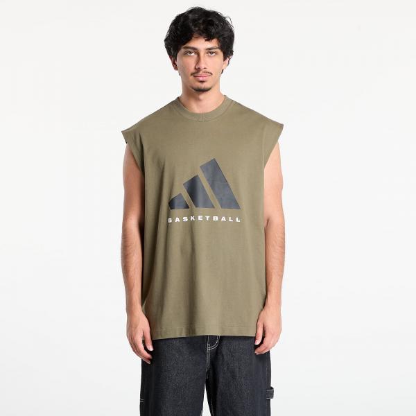 Tílko adidas Basketball Sleeveless T-Shirt (Gender Neutral) Olive Strata M