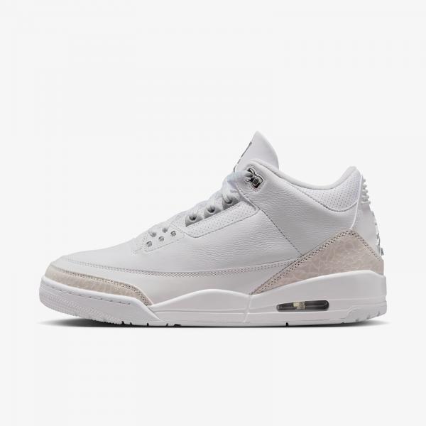 Tenisky Air Jordan 3 Retro "Pure Money" (CT8532-111) White/ Metallic Silver-White EUR 44