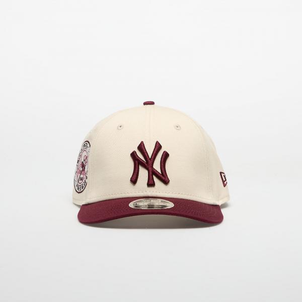 Kšiltovka New Era 9FORTY New York Yankees MLB M-Crown Adjustable Cap Light Cream/ Frosted Burgundy Universal