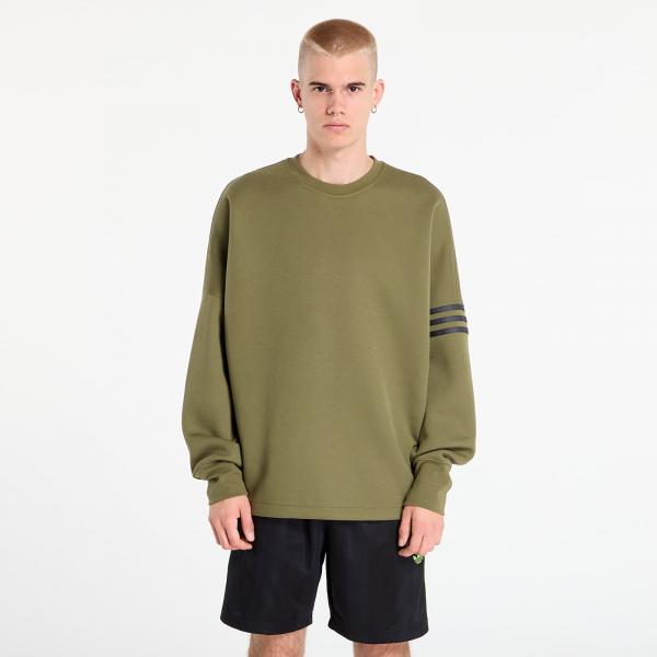 Mikina adidas Nc Ls Os Crew Focus Olive L