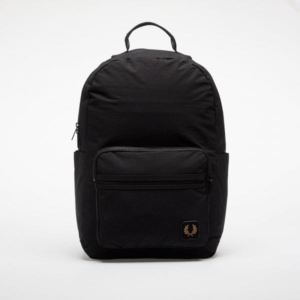 Batoh FRED PERRY Nylon Badge Backpack Black Universal