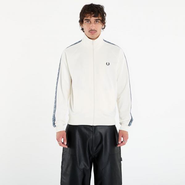 Mikina FRED PERRY Contrast Tape Track Jacket Ecru/ Navy L