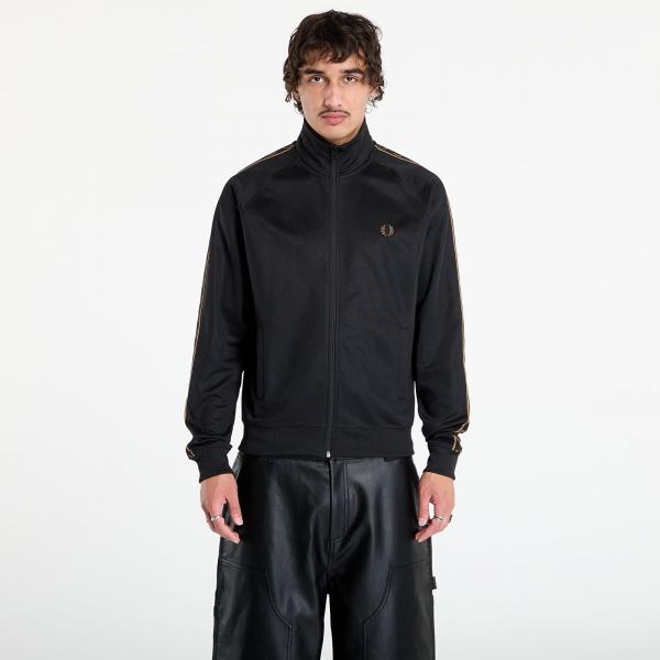 Mikina FRED PERRY Contrast Tape Track Jacket Black/ Shadedston L
