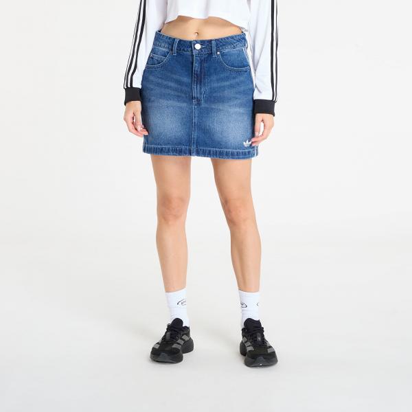 Sukně adidas 3-Stripes Denim Mini Skirt Indigo Denim 36