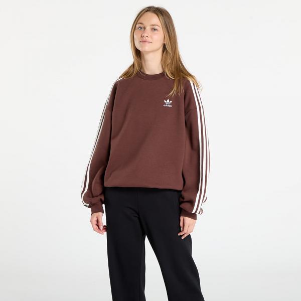 adidas Adicolor Oversized Crew Sweatshirt Auburn L