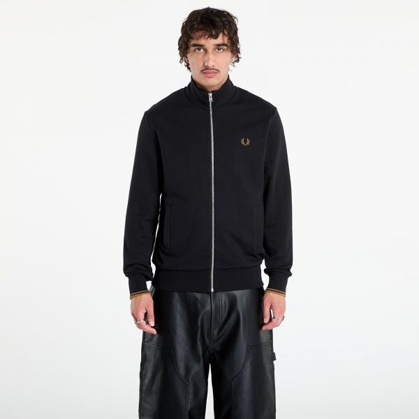 Mikina FRED PERRY Zip Through Sweatshirt Black XXL