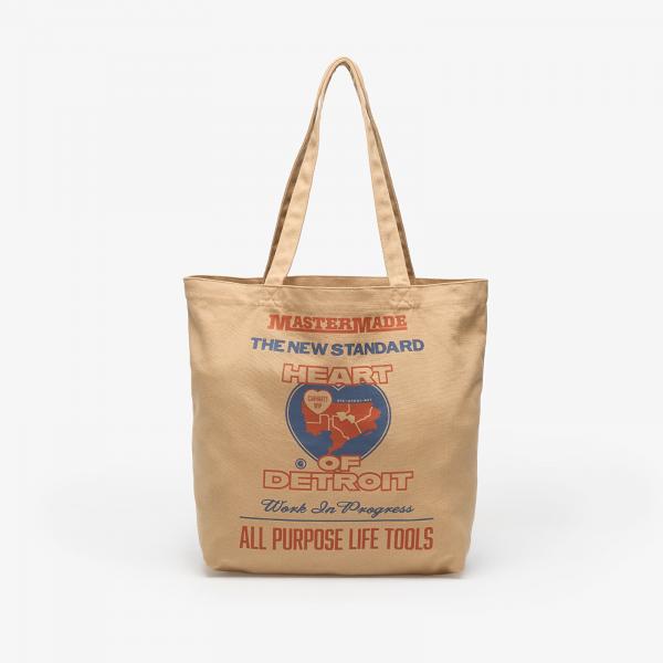 Taška Carhartt WIP Canvas Graphic Tote Arcan Print/ Dusty H Brown Universal