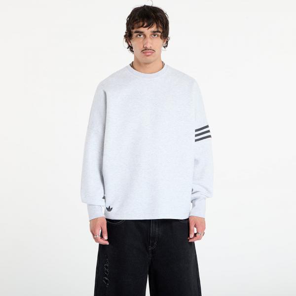 Mikina adidas Neuclassics Oversized Crew Sweatshirt Light Grey Heather L