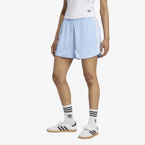 Šortky adidas Originals Satin Shorts Ruffle 3-Stripes Clear Sky/ Grey Three L