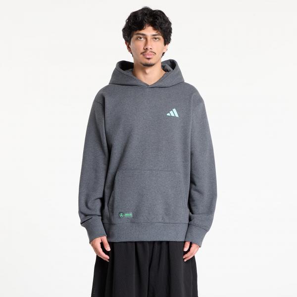 Mikina adidas Mercedes - AMG Petronas Formula One Team Premium Sweat Hood Dark Grey Heather M