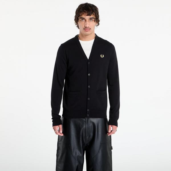 Svetr FRED PERRY Classic Cardigan Black M
