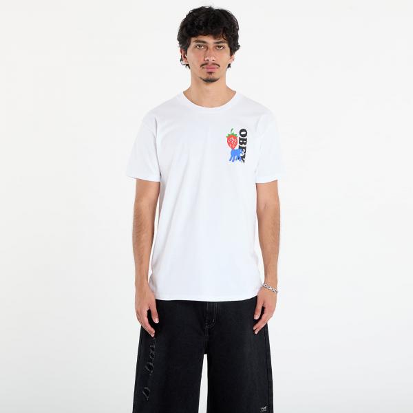 Tričko OBEY Strawberry T-Shirt White L