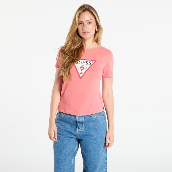 Tričko GUESS Ss Cn Original Tee Pink L