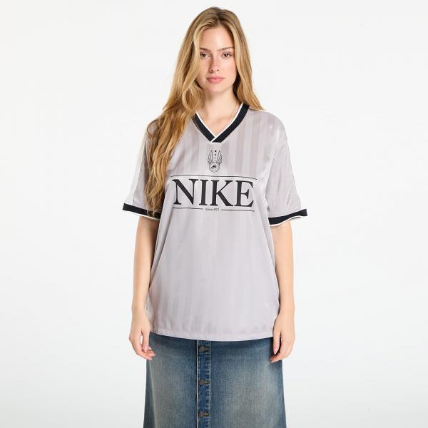 Dres Nike Sportswear Women's V-Neck Jersey Top College Grey/ Sail/ Black/ Black XS