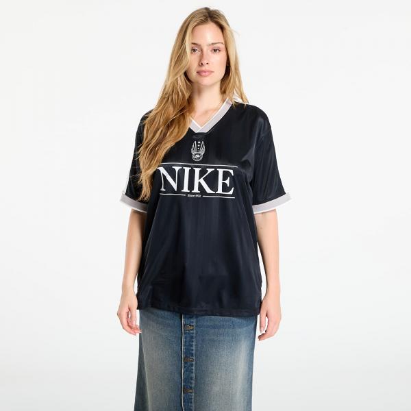 Dres Nike Sportswear Women's V-Neck Jersey Top Black/ Sail/ College Grey/ Sail XL