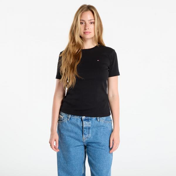 Tričko Tommy Hilfiger Slim Cody C-Nk Ss Black L