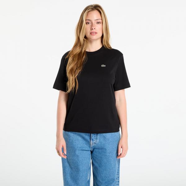 Tričko LACOSTE Soft Cotton T-shirt Black 34