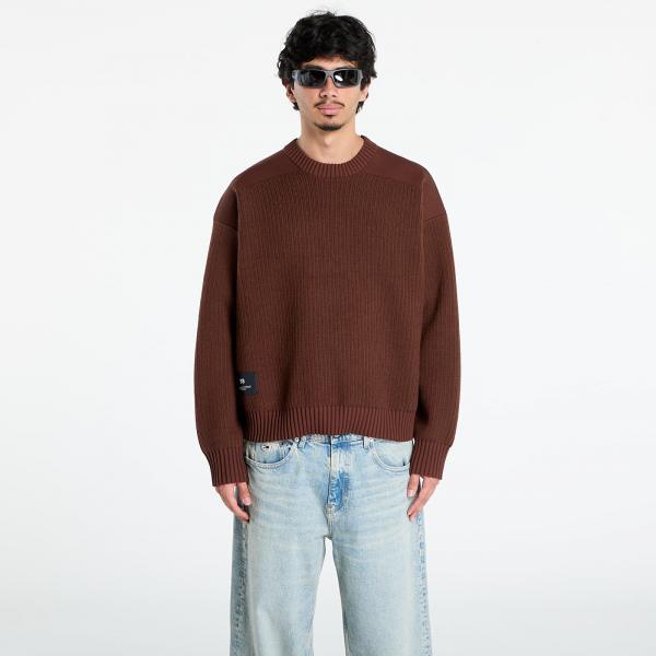 Svetr Y-3 Padded Ut Crew UNISEX Mystery Brown L