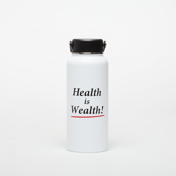 Sporty & Rich Health is Wealth Bottle White Universal