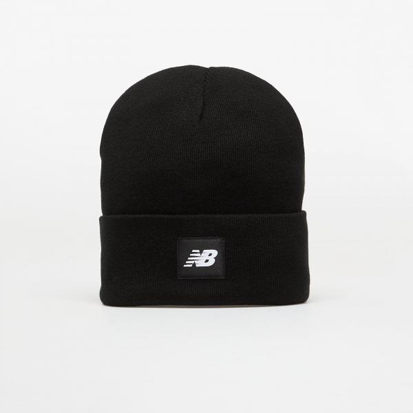 Čepice New Balance Cuffed Flying New Balance Logo Beanie Black Universal