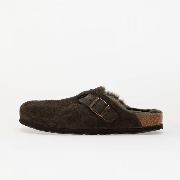 Tenisky Birkenstock Boston Shearling Suede Leather/ Fur Mocca EUR 41
