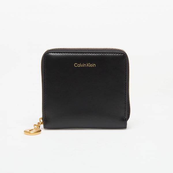 Peněženka Calvin Klein Hardware Square Zip Around Black Universal