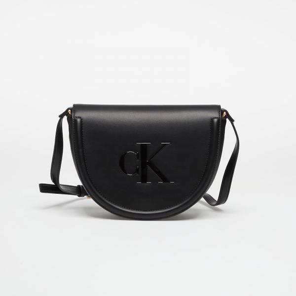 Kabelka Calvin Klein Bold Saddle Crossbody Black Universal