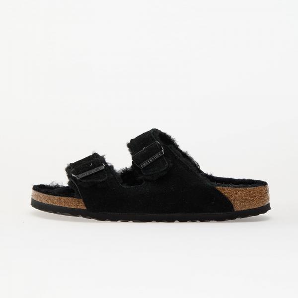 Tenisky Birkenstock Arizona Shearling Suede Leather/ Fur Black EUR 41