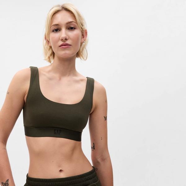 Podprsenka GAP Logo Bralette Mistletoe M
