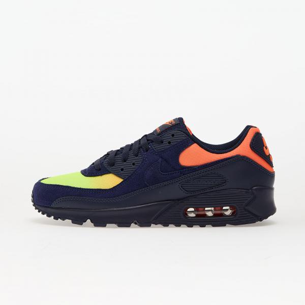 Tenisky Nike Air Max 90 Lemon Venom/ Blackened Blue-Hyper Crimson-Laser Orange EUR 44