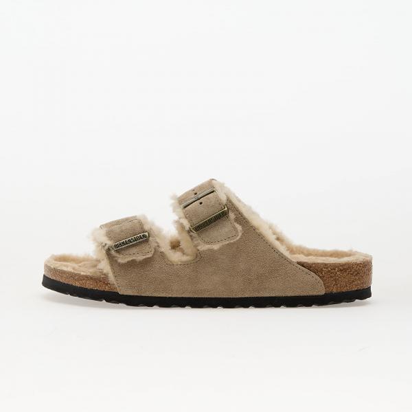 Tenisky Birkenstock Arizona Shearling Suede Leather/ Fur Taupe EUR 44