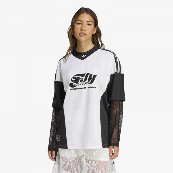 Dres adidas Originals Longsleeve Lace Jersey White/ Black L