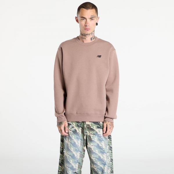 Mikina New Balance Linear Graphic Fleece Crew Earth Shadow M