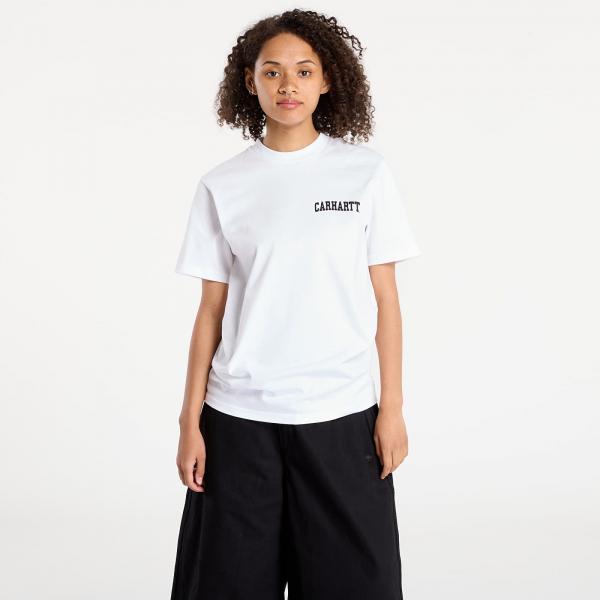 Tričko Carhartt WIP S/S University Script T-Shirt UNISEX White/ Black L