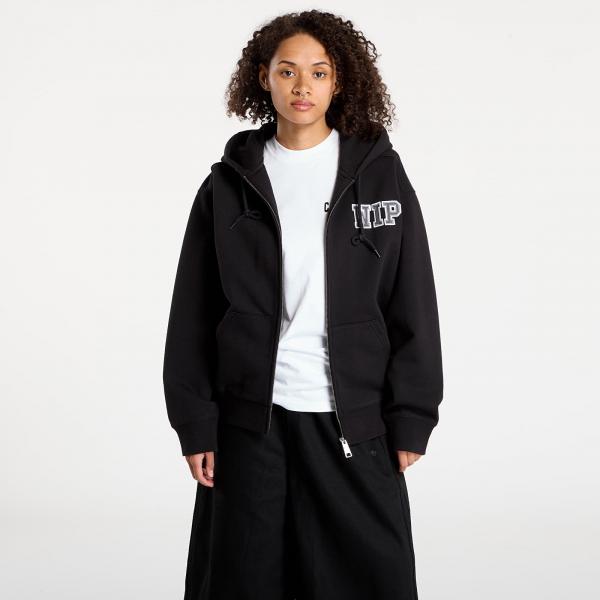 Mikina Carhartt WIP Hooded Mini Wip Sweat Jacket Black Stone Washed L